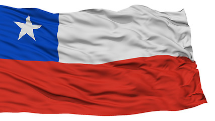 Image showing Isolated Chile Flag