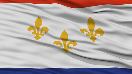 Image showing Closeup of New Orleans City Flag