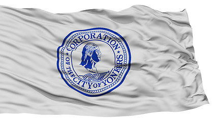 Image showing Isolated Yonkers City Flag, United States of America