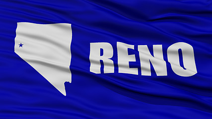 Image showing Closeup of Reno City Flag