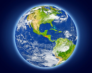 Image showing El Salvador on planet Earth