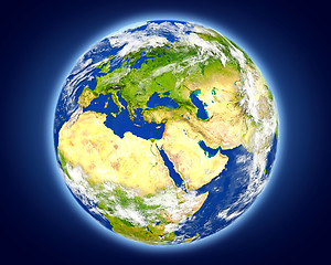 Image showing Lebanon on planet Earth