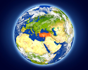 Image showing Turkey on planet Earth