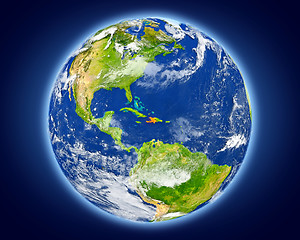 Image showing Haiti on planet Earth