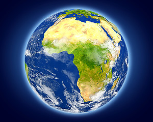 Image showing Gabon on planet Earth