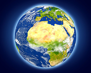 Image showing Niger on planet Earth