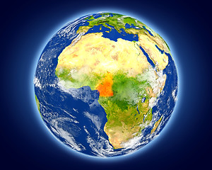 Image showing Cameroon on planet Earth