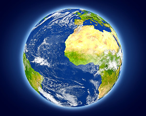 Image showing Guinea on planet Earth