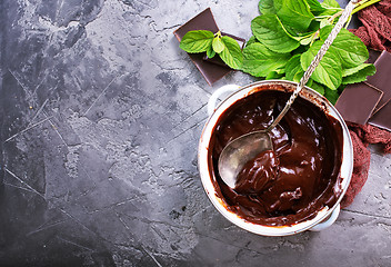 Image showing chocolate sauce