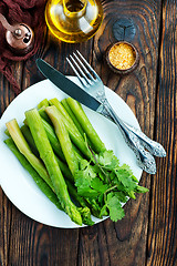 Image showing fried asparagus