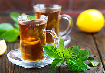 Image showing lemon tea