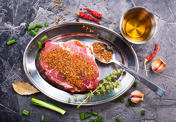 Image showing meat with spice