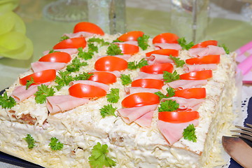 Image showing Sandwich layered cake