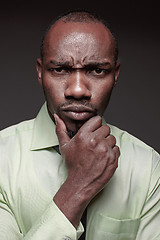 Image showing portrait of handsome young black african man