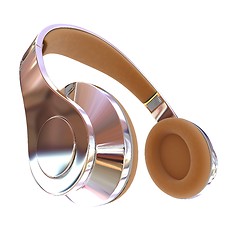 Image showing Best headphone icon. 3d illustration