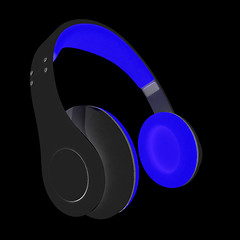 Image showing Best headphone icon. 3d illustration