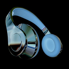 Image showing Best headphone icon. 3d illustration