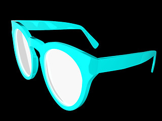 Image showing Cool red sunglasses. 3d illustration