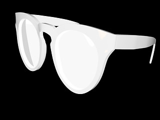 Image showing Cool black sunglasses. 3d illustration