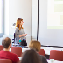 Image showing Lecture at university.