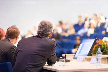 Image showing Speaker at Business Conference and Presentation.