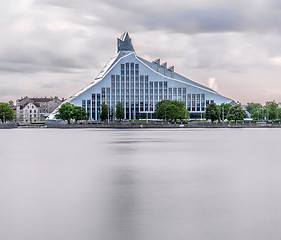 Image showing View of National Library, Riga, Latvia