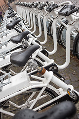 Image showing Bicycles on a street