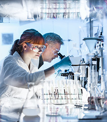 Image showing Health care researchers working in scientific laboratory.