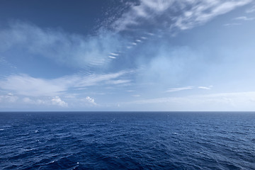 Image showing Water and sky horizon texture