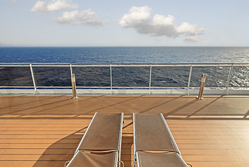 Image showing Cruise ship at sea