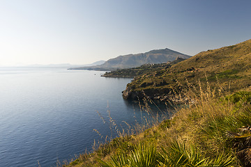 Image showing Landscape with sea and coast, Sicily, Italy