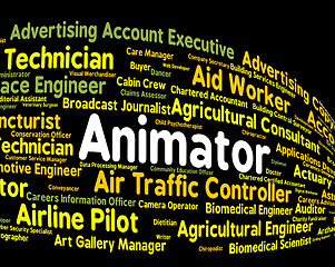 Image showing Animator Job Shows Animators Occupations And Employee