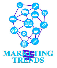 Image showing Marketing Trends Shows E-Marketing E-Commerce And Seo