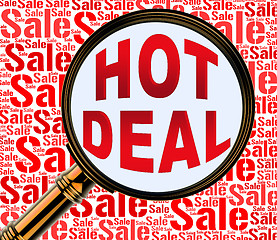 Image showing Hot Deal Shows Best Deals And Buy