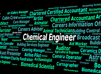 Image showing Chemical Engineer Shows Word Mechanics And Chemicals