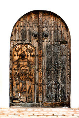 Image showing old wooden door