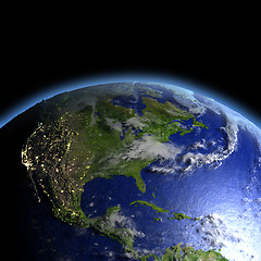 Image showing Central and North America from space