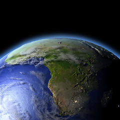 Image showing Africa from space