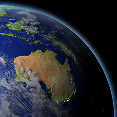 Image showing Australia from space