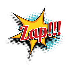 Image showing zap comic word