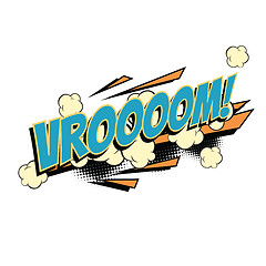 Image showing Vroom comic word