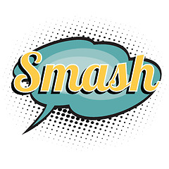 Image showing smash comic word