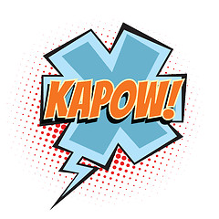 Image showing kapow comic word