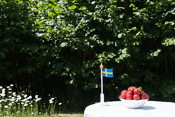 Image showing Swedish fresh strawberries