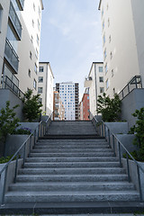 Image showing Modern suburban residential area