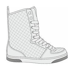 Image showing Modern stylish sneakers