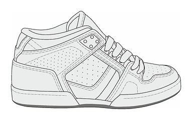 Image showing Modern stylish sneakers