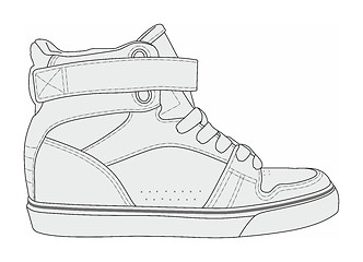 Image showing Modern stylish sneakers