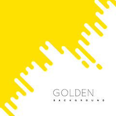 Image showing Golden irregular rounded lines background.
