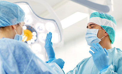 Image showing surgeons in operating room at hospital